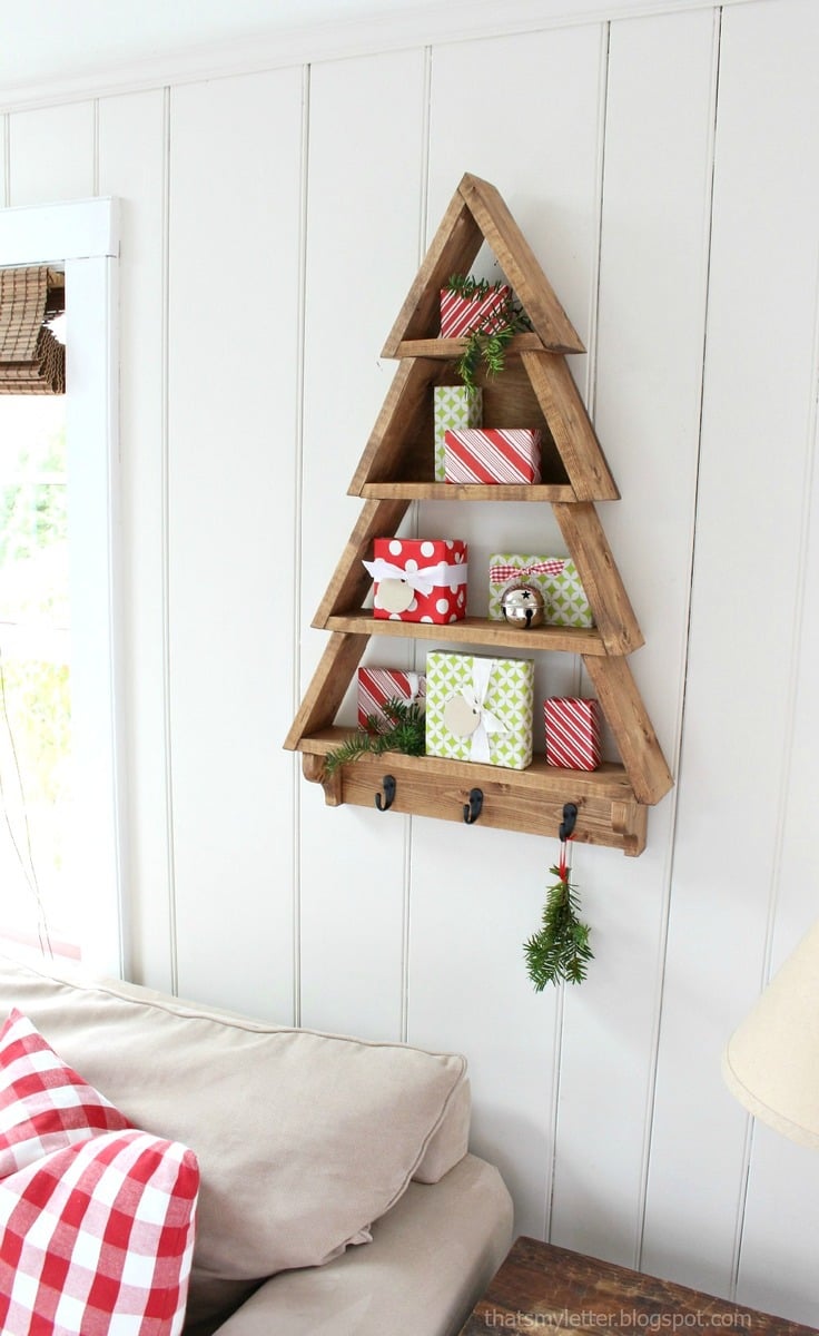 christmas tree shelf